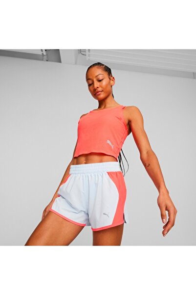 Puma حمالة صدر رياضية نسائية باللون الوردي برقبة دائرية من Run Ultraspun