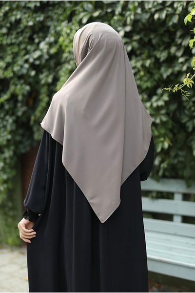 FRESCO SCARFS Hijab Hijab Medina Μεταξωτό και Κασκόλ Καπνιστό