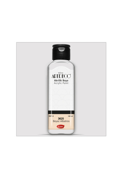 Artdeco Akrilik Boya 140 ml 3625-Beyaz Albatros