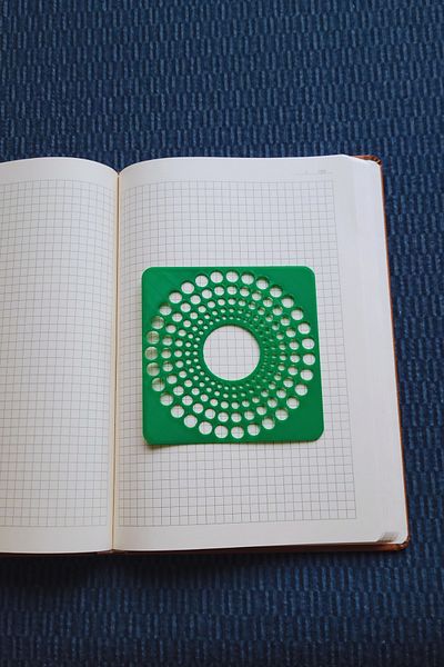 Karmelom Studio Monthly Performance Circle Template Ruler - Planning Template for Agenda & Notebook