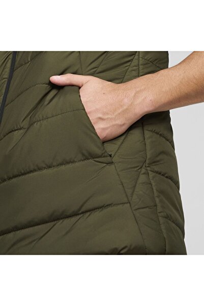 Puma Essential Padded Erkek Haki Dik Yaka Yelek