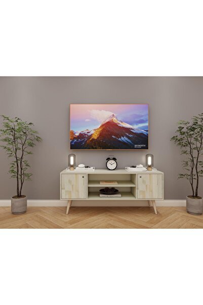FASTWOOD Nehir Ahşap Ladin Tv Ünitesi