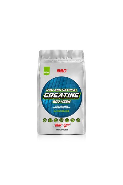 SSN Sports Style Nutrition Raw and Natural Creatine 200 Mesh 1000 g (No Flavor)