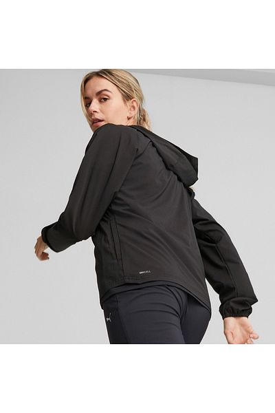 Puma Черно дамско яке с качулка Run Fav Hood Woven