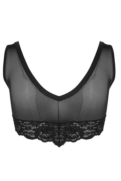 Magic Form 3117 Sutien bralette din dantela captusit - negru