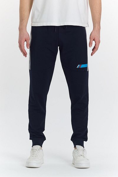 Marco Ferry Ανδρικό παντελόνι Navy Blue - Βαμβακερό, εμπριμέ, 5425-L