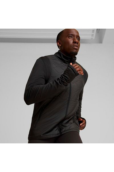 Puma Мъжко черно яке Run Cloudspun Wrmlbl с яка стойка
