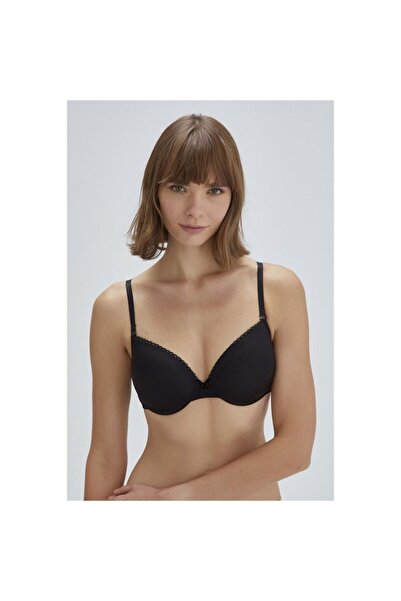 Eros ERSK121 Tulip Бадем Напівпуш-ап Одинарний Бюстгальтер - Чорний