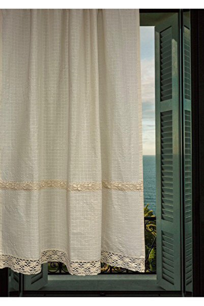 Sultana Collection Buldan İşi Kopanakili Pamuk Keten Perde