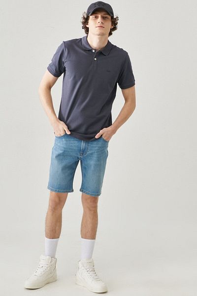 Lee Regular Fit Normal Cut Polo Neck 100% Cotton T-Shirt