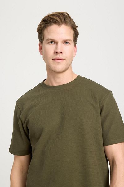 WRANGLER Ο 241404801   T-SHIRT FLAT O NECK KHAKI