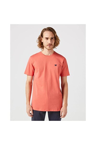 WRANGLER Men's Orange Round Neck T-Shirt