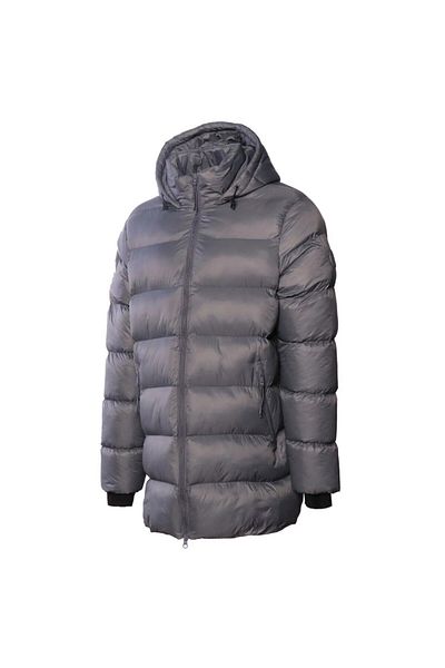 hummel Ανδρικό παλτό Eston με γκρι κουκούλα