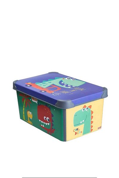 QUTU Style Box Dude Patterned 10 L Decorative Toy and Storage Box