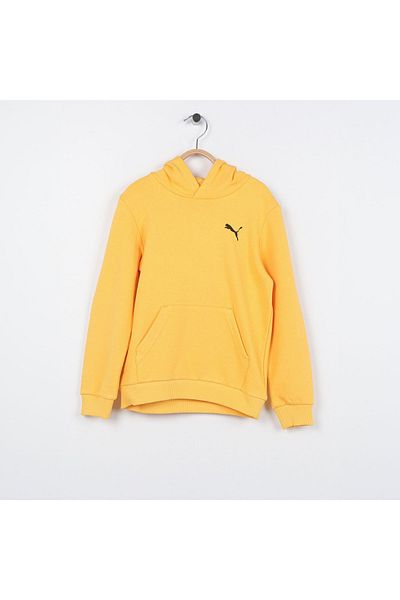 Puma Детска жълта суичър с качулка Bppo Blank Base
