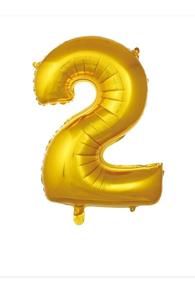 ATAKENT PARTİ Folyo Rakam Sayi  Balon Büyük Boy  Gold Renk 2 yaş