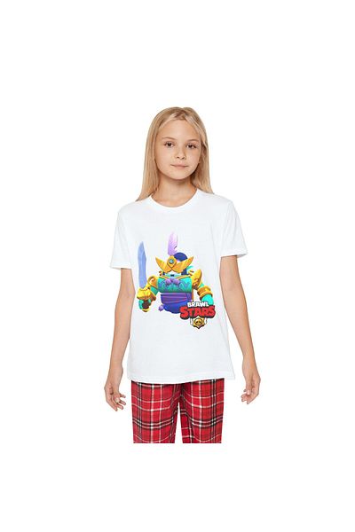 Hilosh Tricou pentru copii unisex cu imprimeu Brawl Stars Surgenie Surge K05