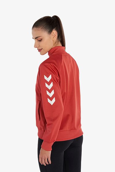 hummel Genesa Red Women's Jacket - Stand Collar