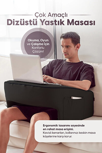 EpiRelax Çalışma, Oyun ve Okuma İçin Kol Destekli Visco Yastık, Yatakta - Kol...