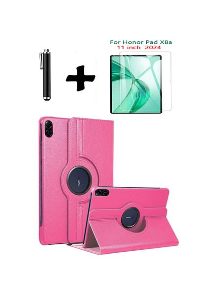 TEKNETSTORE Honor Pad X8A 11 Inch 360 °   Tablet Case with Rotatable Stand Screen Protector and Pen Set