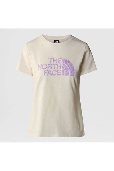 THE NORTH FACE Tricou ușor de damă, ecru, cu gât rotund