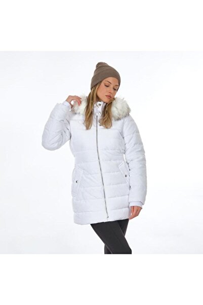 ONLY Γυναικείο παλτό Onlnewcamilla με κουκούλα με φερμουάρ 15304765 Λευκό