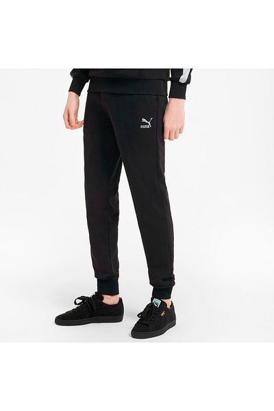 Puma Ανδρικό μαύρο φούτερ Classics Cuff