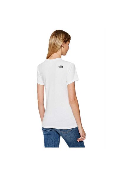 THE NORTH FACE White Simple Dome Tee Women's T-Shirt - Nf0A4T1Afn41