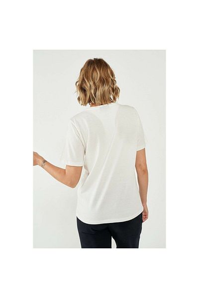 hummel Γυναικείο T-Shirt με λαιμόκοψη με πολύ λευκό στάμπα Mimi