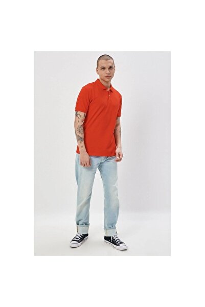 Lee Ανδρικό μπλουζάκι πόλο σε ροζ χρώμα