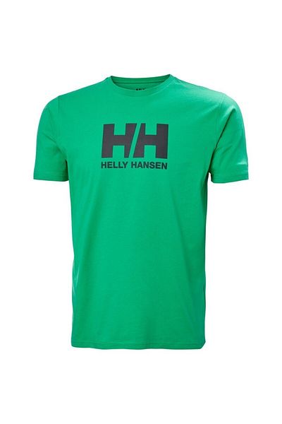 Helly Hansen Ανδρικό μπλουζάκι με πράσινο λογότυπο με στρογγυλή λαιμόκοψη