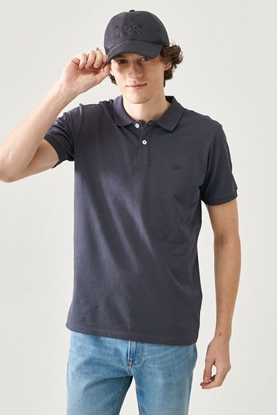 Lee Regular Fit Normal Cut Polo Neck 100% Cotton T-Shirt