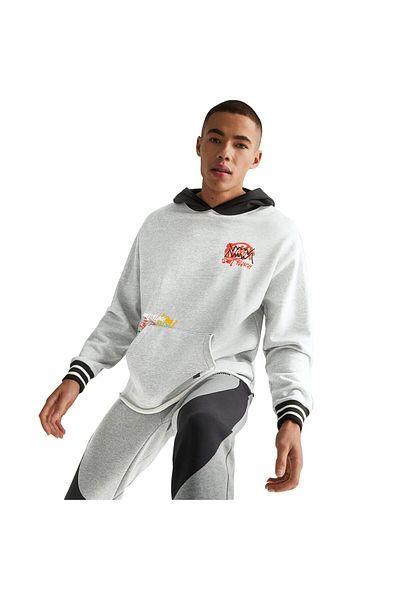 Puma Ανδρικό φούτερ μπάσκετ Boroughs Hoodie σε γκρι χρώμα 53923301