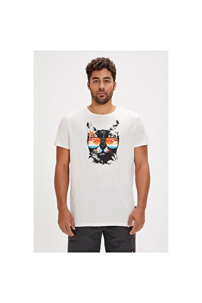 Bad Bear Manx Men's White Round Neck T-Shirt