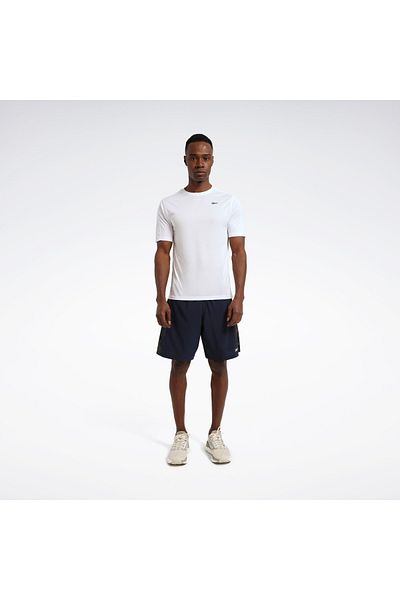 Reebok شورت تدريب رجالي رياضي من ماركة Fit، أزرق داكن