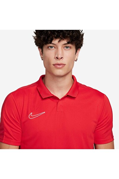 Nike Ανδρικό κόκκινο κλασικό μπλουζάκι πόλο με πέτο Academy Dri Fit