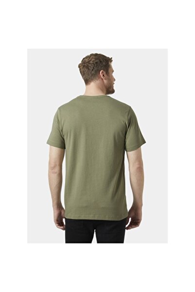 Helly Hansen Ανδρικό γραφικό μπλουζάκι με πράσινη στρογγυλή λαιμόκοψη