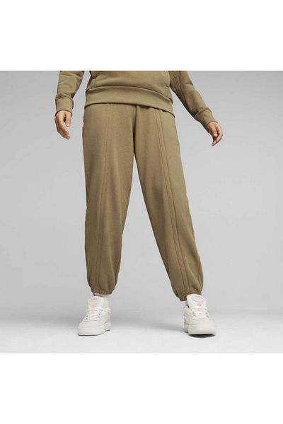 Puma Infuse Brown Damskie Spodnie Dresowe