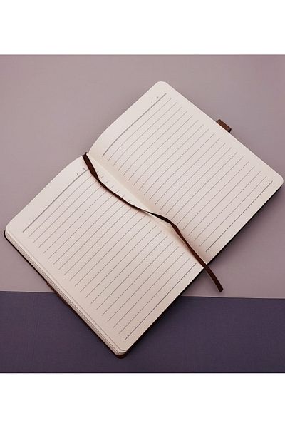 Modellino Magnetic Belt with A5 Lines and Double Color Leather Cover - 120Y Modelist Notebook