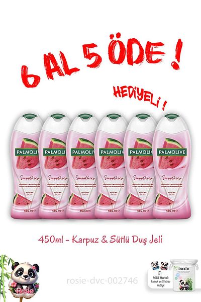 Palmolive 450 ml Watermelon and Milk Smoothies - Buy 6 Pay 5