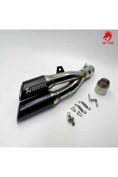 setmoto ÇIFT ÇIKIŞLI EGZOZ - SUSTURUCU SÖK TAK - TOK SES