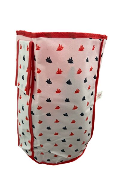 alpmodel 45 cm Red Toy Basket - with Holder and Print