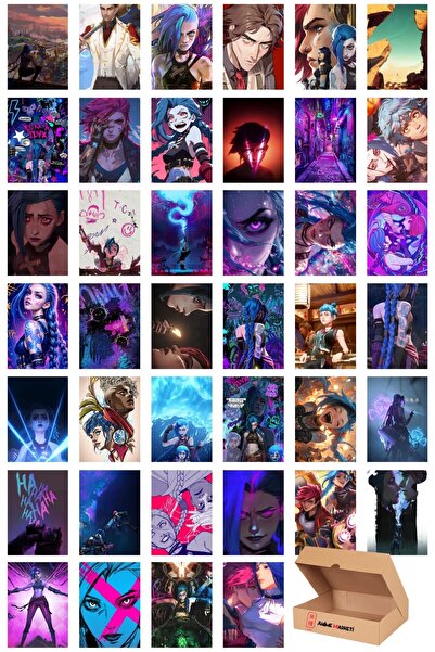Anime Marketi Arcane Jinx League Of Legends Temalı Duvar Poster Seti - Yılbaş...