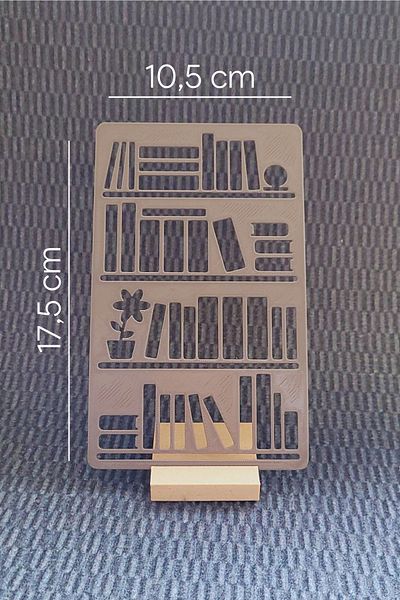 Karmelom Studio Bullet Journal Bookshelf Template Ruler - Reading List & Library Drawing