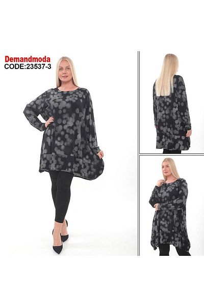 lovedrobe Women's Plus Size Blouse 23537-Black - 52