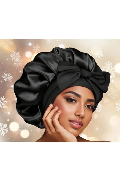 BABUN Еластична шовковиста сатинова шапочка для захисту волосся під час сну Шапочка для догляду за волоссям, що запобігає пошкодженню волосся