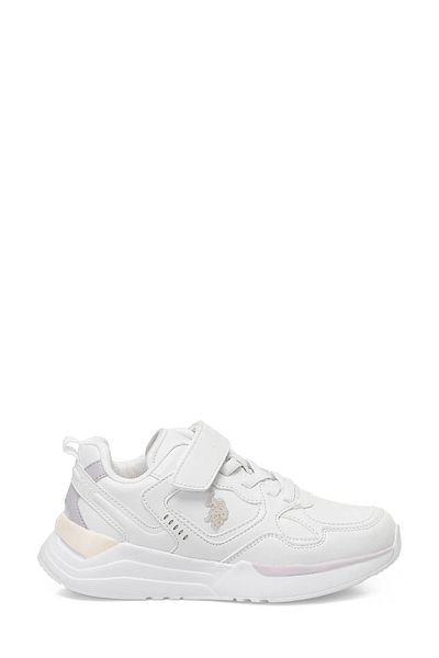 U.S. Polo Assn. U.S. Polo Assn. Pantofi sport pentru fete cu talpă confortabilă Inter JR White