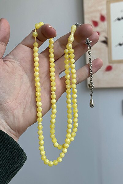 TESBİHKENTİ Mărgele de rugăciune de mărime medie de culoare galbenă de 99 de ...