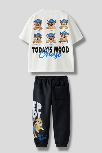 Magu Paw Patrol Chase Printed Boys' Team T-Shirt and Sweatpants Set