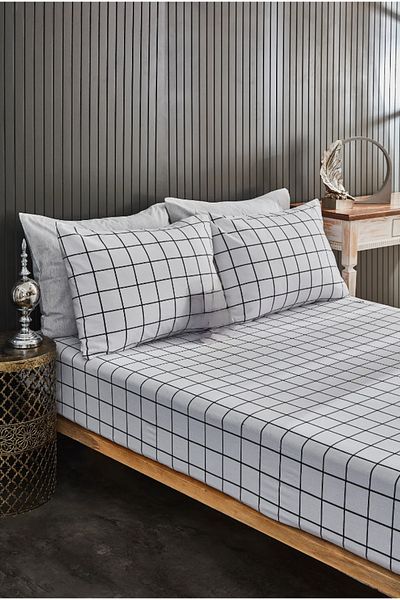 Sdream Fitted Sheet Set - Cotton |   Pillowcases |   Single-Double-Battal